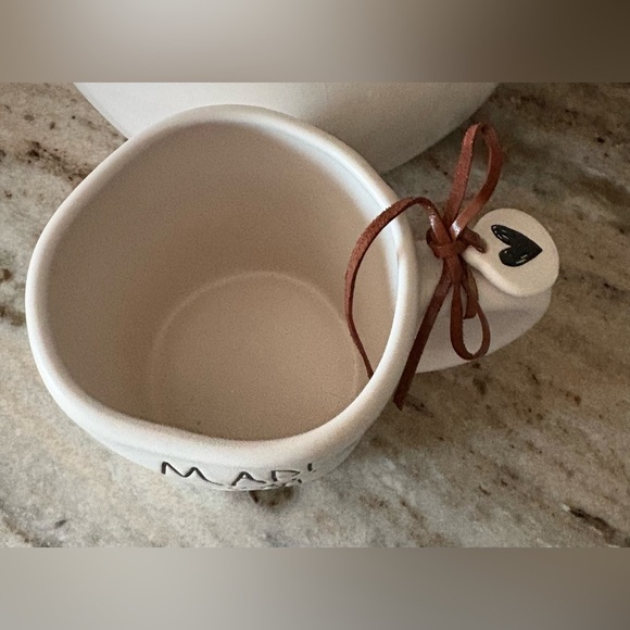 Rae Dunn Cream Mug with 'Made With Love' Charm - Picture 3 of 3